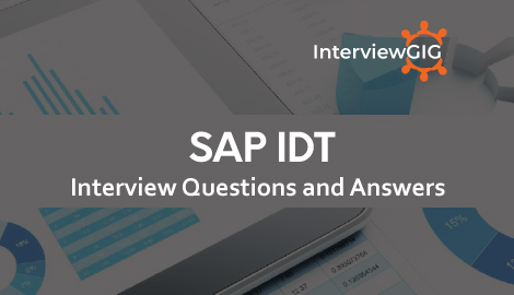 SAP IDT Interview Questions