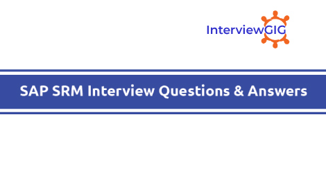 Top SAP SRM Interview Questions