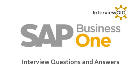 SAP Business One Interview Questions and Answers