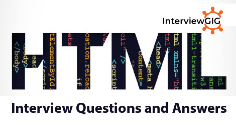 HTML Interview Questions and Answers