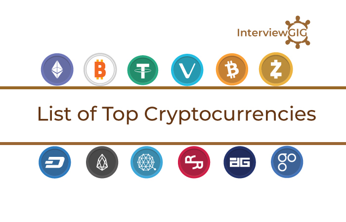 List of Top Cryptocurrencies in 2018