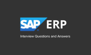 Read more about the article SAP ERP Interview Questions and Answers