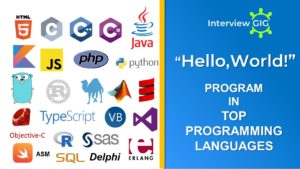 Read more about the article Hello World in different Programming Languages