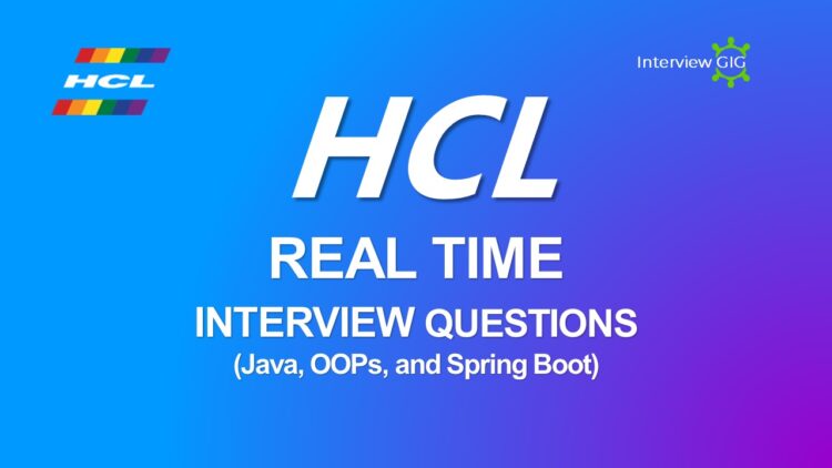 HCL Interview Questions