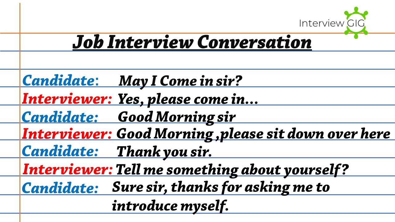 Job Interview Conversation