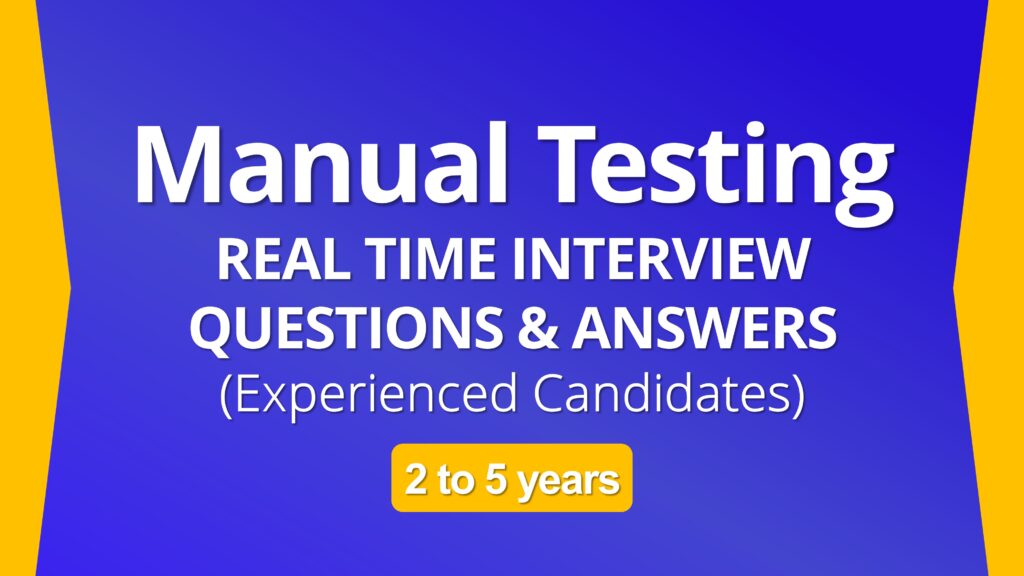 Manual testing Interviewgig