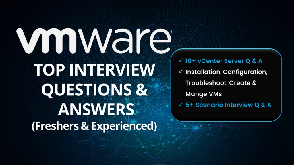 vmware vcenter interview interviewgig