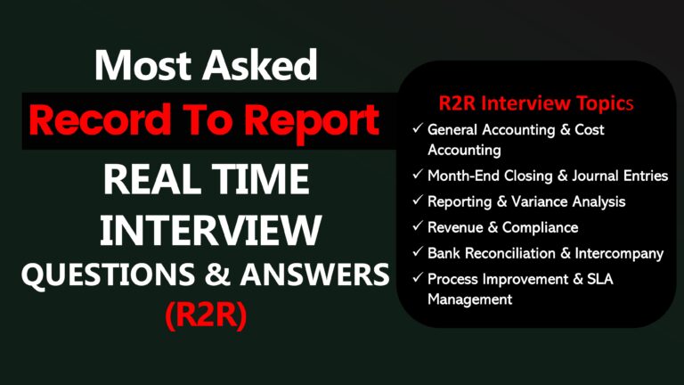 FP&A Interview Questions and Answers | Real-Time Asked! 2025